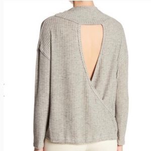 *SALE* NWOT ASTR THE LABEL Ribbed Open Back Sweater sz S
